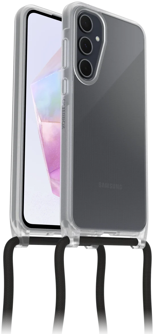 OtterBox React Necklace Samsung Galaxy A35 Hoesje met Koord Clear afbeelding 1