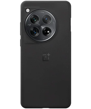 Origineel OnePlus 12R Hoesje Sandstone Textuur Back Cover Zwart Hoesjes