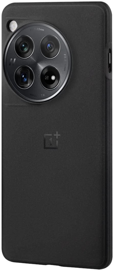 Origineel OnePlus 12R Hoesje Sandstone Textuur Back Cover Zwart afbeelding 2