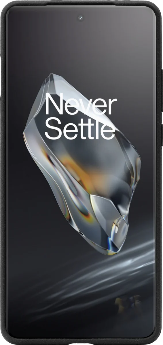 Origineel OnePlus 12R Hoesje Sandstone Textuur Back Cover Zwart afbeelding 4