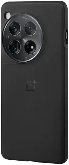 Origineel OnePlus 12R Hoesje Sandstone Textuur Back Cover Zwart afbeelding 2