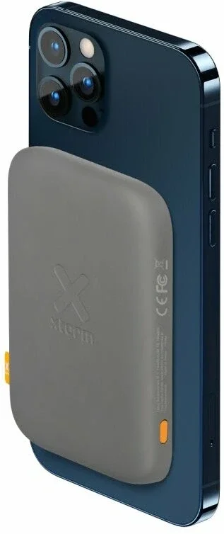 Xtorm Magnetic Wireless Draadloze MagSafe Powerbank 5.000 mAh Grijs afbeelding 1