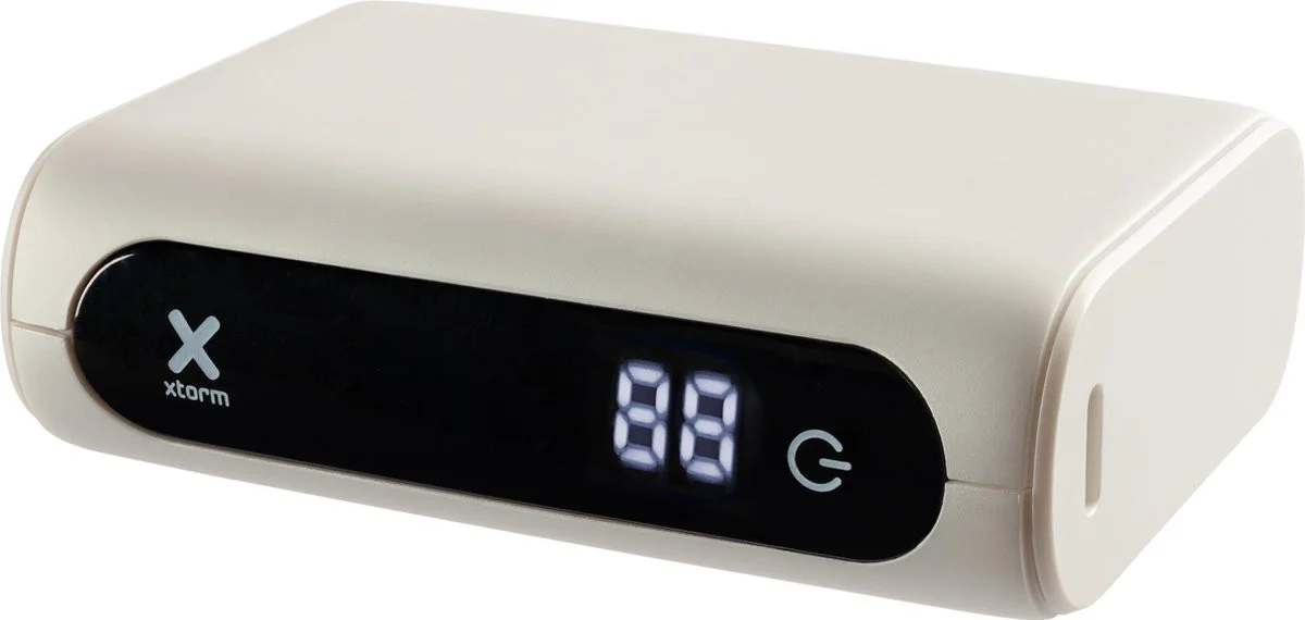 Xtorm Go 10.000 mAh Compacte Powerbank met Digitale Display 15W Wit afbeelding 1