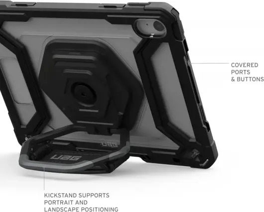UAG Plasma iPad 11 (2025)/10.9 (2022) Hoes met Ingebouwde Screen Protector Zwart afbeelding 4