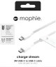 Mophie Charge Stream USB-C naar USB-C Kabel 60W Power Delivery 1M Wit