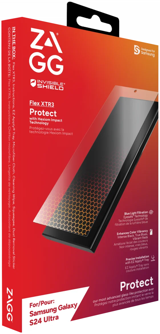 ZAGG InvisibleShield Flex XTR3 Samsung Galaxy S24 Ultra Protector afbeelding 10