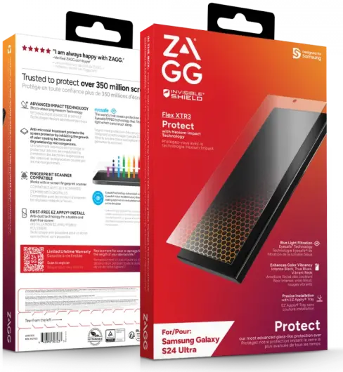 ZAGG InvisibleShield Flex XTR3 Samsung Galaxy S24 Ultra Protector afbeelding 11