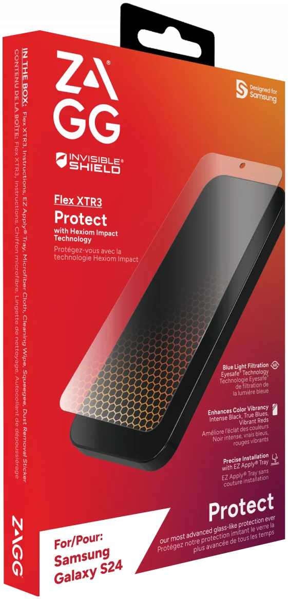 ZAGG InvisibleShield Flex XTR3 Samsung Galaxy S24 Screen Protector afbeelding 10