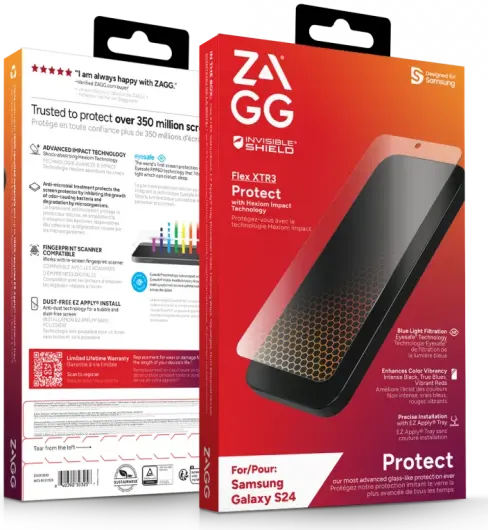 ZAGG InvisibleShield Flex XTR3 Samsung Galaxy S24 Screen Protector afbeelding 11