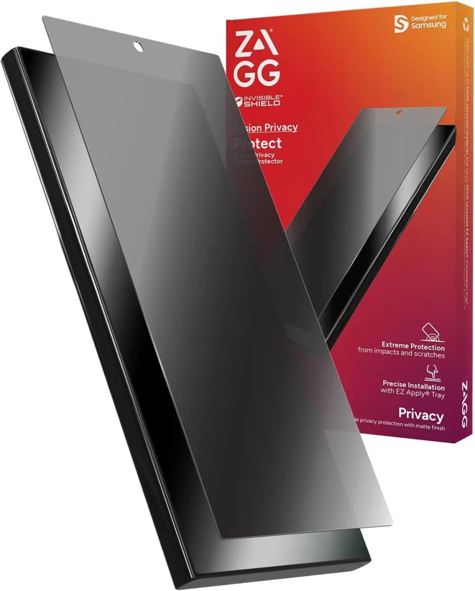 ZAGG InvisibleShield Flex Privacy Samsung Galaxy S24 Ultra Protector afbeelding 1