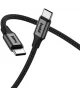 Buddi Flex USB-C naar USB-C Kabel 60W Fast Charge 2M Zwart