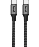 Buddi Flex USB-C naar USB-C Kabel 60W Fast Charge 2M Zwart
