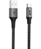 Buddi Flex USB-A naar USB-C Kabel 12W Fast Charge 1M Zwart
