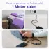 Buddi Flex USB-A naar USB-C Kabel 12W Fast Charge 1M Zwart afbeelding 2