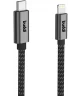 Buddi Flex USB-C naar Lightning Kabel 20W Fast Charge 1M Zwart