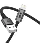 Buddi Flex USB-A naar Lightning Kabel 12W Fast Charge 30CM Zwart