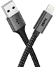 Buddi Flex USB-A naar Lightning Kabel 12W Fast Charge 2M Zwart