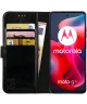 Rosso Element Motorola Moto G24 Hoesje Book Case Wallet Zwart
