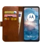 Rosso Element Motorola Moto G24 Power Hoesje Book Case Wallet Bruin