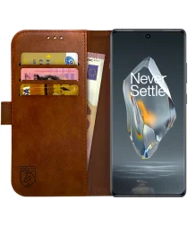 Rosso Element OnePlus 12R Hoesje Book Case Wallet Bruin