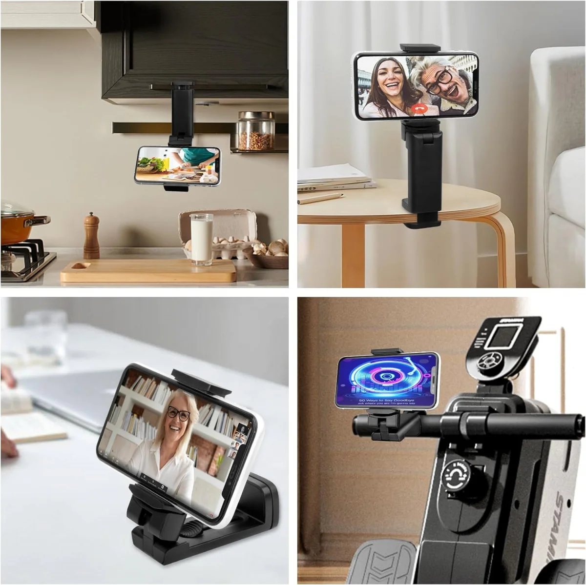 Universele Telefoonhouder 360° Draaibaar voor Vliegtuig / Koffer Zwart afbeelding 12