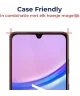 Rosso Samsung Galaxy A15 Tempered Glass Case Friendly met Installatietray