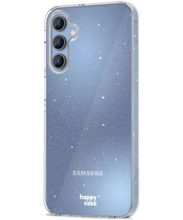 HappyCase Samsung Galaxy A15 Hoesje Flexibel TPU Glitter Print Hoesjes