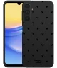 HappyCase Samsung Galaxy A15 Hoesje Flexibel TPU Hartjes Zwart Print