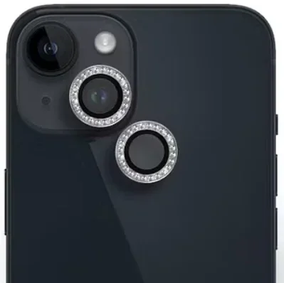 La Lumière Diamond Apple iPhone 15 / 15 Plus Camera Protector Zilver afbeelding 1