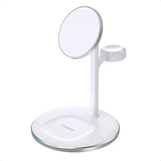Choetech 3-in-1 Draadloze MagSafe Oplader 15W iPhone/AirPods/Watch Wit afbeelding 2