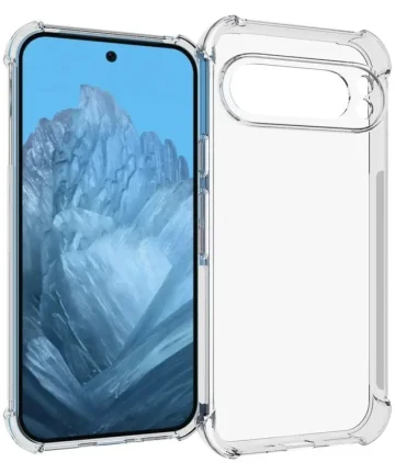 Google Pixel 9 / 9 Pro Hoesje Schokbestendig en Dun TPU Back Cover Transparant Hoesjes