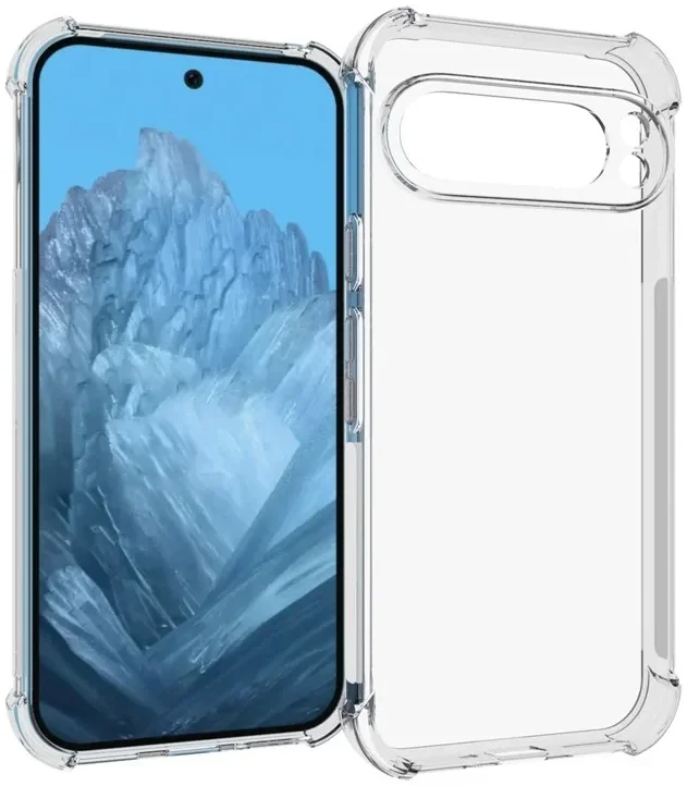 Google Pixel 9 Hoesje Schokbestendig en Dun TPU Back Cover Transparant afbeelding 1
