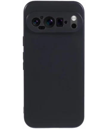 Google Pixel 9 / 9 Pro Hoesje Dun TPU Back Cover Matte Zwart Hoesjes