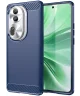 Oppo Reno 11 Pro Hoesje Geborsteld TPU Flexibele Back Cover Blauw