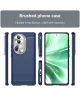 Oppo Reno 11 Pro Hoesje Geborsteld TPU Flexibele Back Cover Blauw