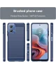 Motorola Moto G24 Hoesje Geborsteld TPU Flexibele Back Cover Blauw