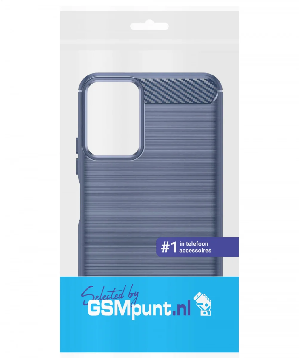 Motorola Moto G04 Hoesje Geborsteld TPU Flexibele Back Cover Blauw afbeelding 9