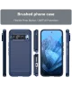 Google Pixel 9 / 9 Pro Hoesje Geborsteld TPU Flexibele Back Cover Blauw