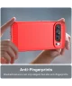 Google Pixel 9 / 9 Pro Hoesje Geborsteld TPU Flexibele Back Cover Rood