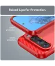 Google Pixel 9 / 9 Pro Hoesje Geborsteld TPU Flexibele Back Cover Rood