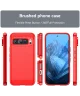 Google Pixel 9 / 9 Pro Hoesje Geborsteld TPU Flexibele Back Cover Rood