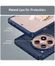 OnePlus 12R Hoesje Geborsteld TPU Flexibele Back Cover Blauw