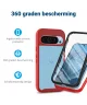 Google Pixel 9 / 9 Pro Hoesje Full Protect 360° Cover Hybride Rood