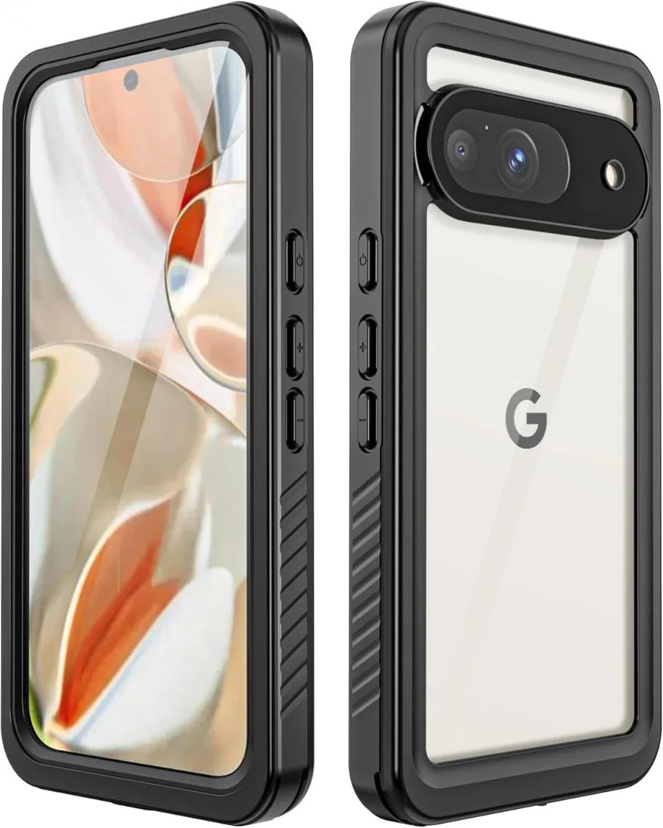 SBG Google Pixel 9 Waterdicht Hoesje Schokbestendig Transparant Zwart afbeelding 2