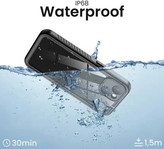 SBG Google Pixel 9 Waterdicht Hoesje Schokbestendig Transparant Zwart afbeelding 4