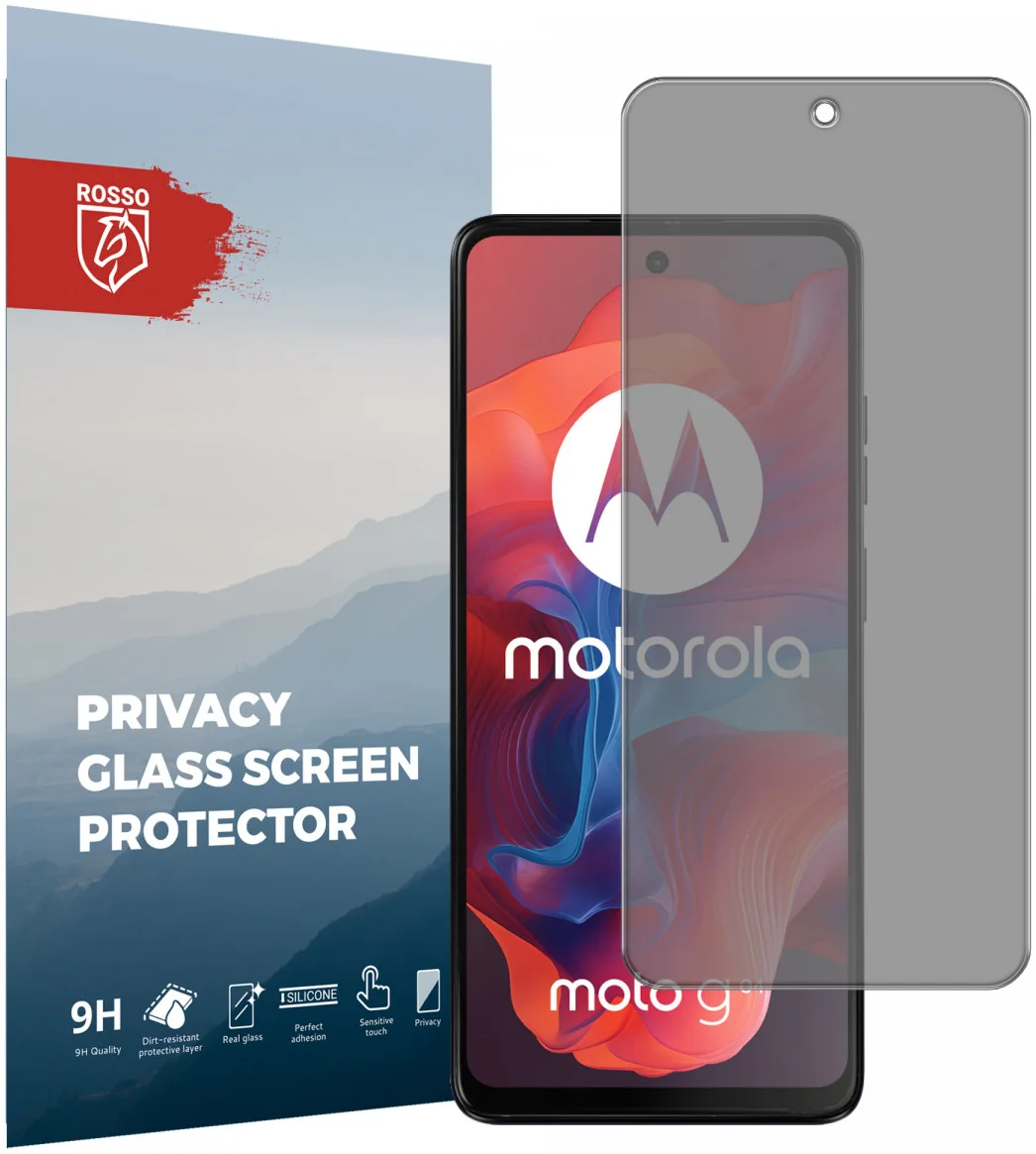 Rosso Motorola Moto G04 9H Tempered Glass Screen Protector Privacy afbeelding 1