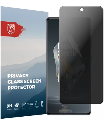 Rosso OnePlus 12R 9H Tempered Glass Screen Protector Privacy Screen Protectors