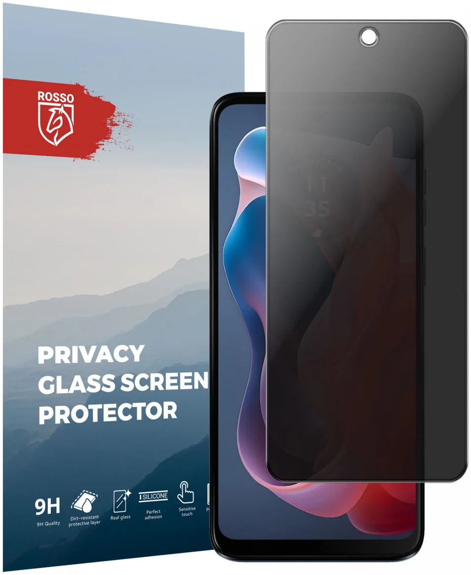 Rosso Motorola Moto G Play (2024) 9H Tempered Glass Screen Protector Privacy afbeelding 1
