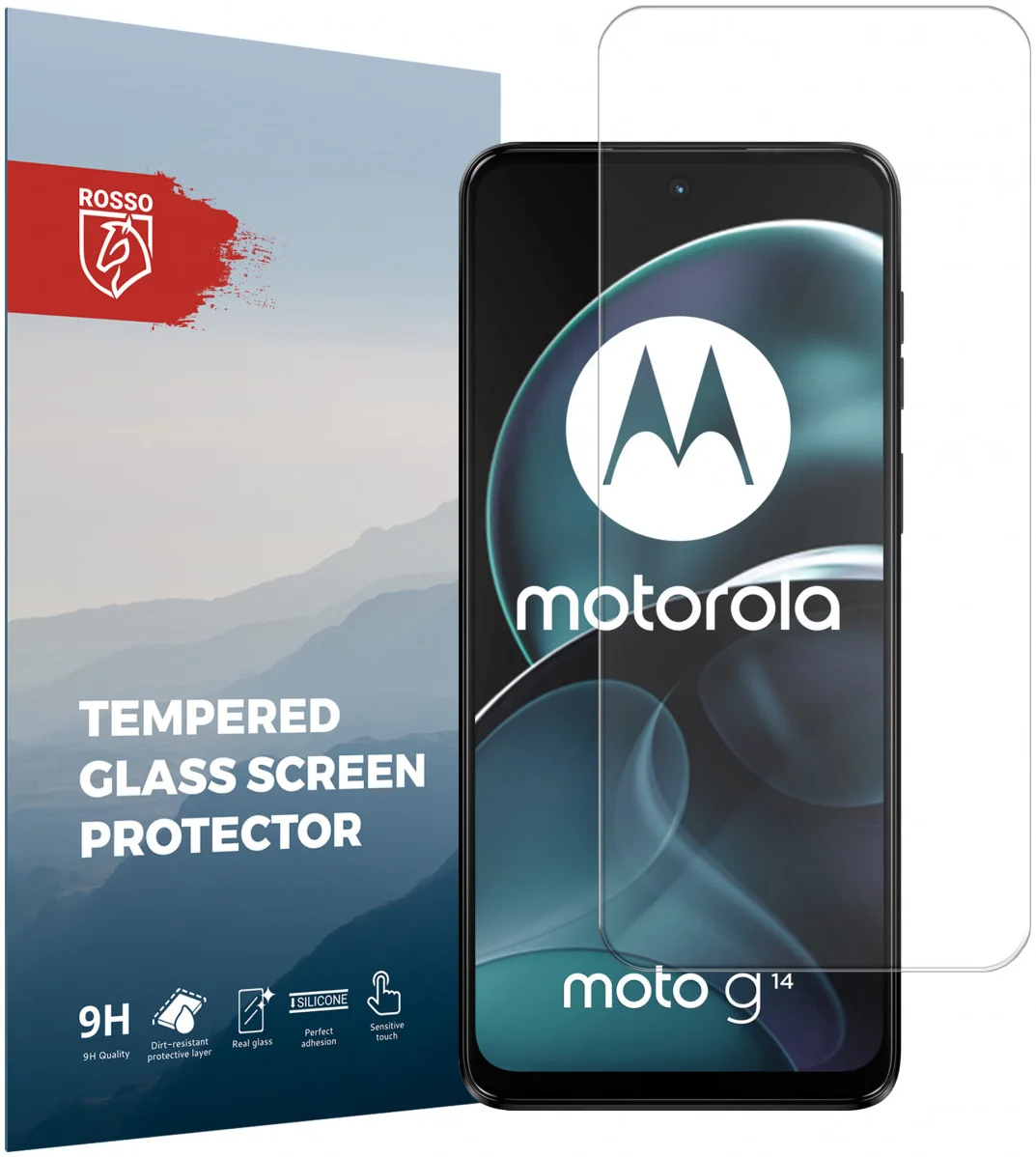 Rosso Motorola Moto G14 9H Tempered Glass Screen Protector afbeelding 1