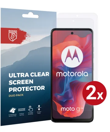 Rosso Motorola Moto G04 Screen Protector Ultra Clear Duo Pack Screen Protectors
